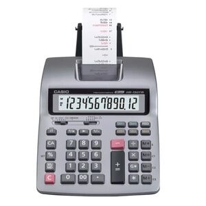 Casio HR150TM 12 Digit Silver Gray Desktop Printing Calculator